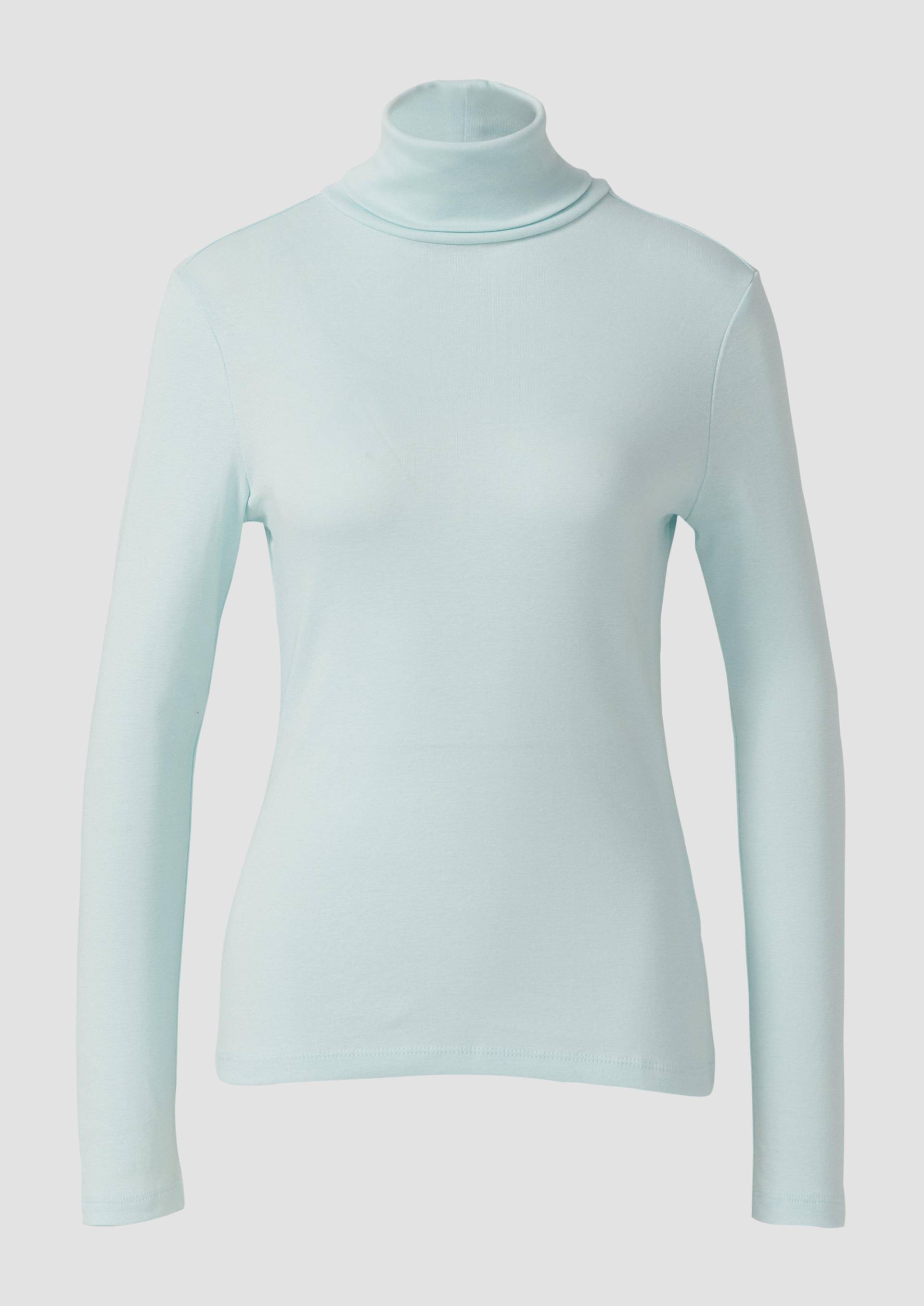 s.Oliver - Longsleeve im Slim Fit mit Rollkragen, Damen, türkis s.Oliver - Longsleeve im Slim Fit mit Rollkragen, Damen, türkis von s.Oliver