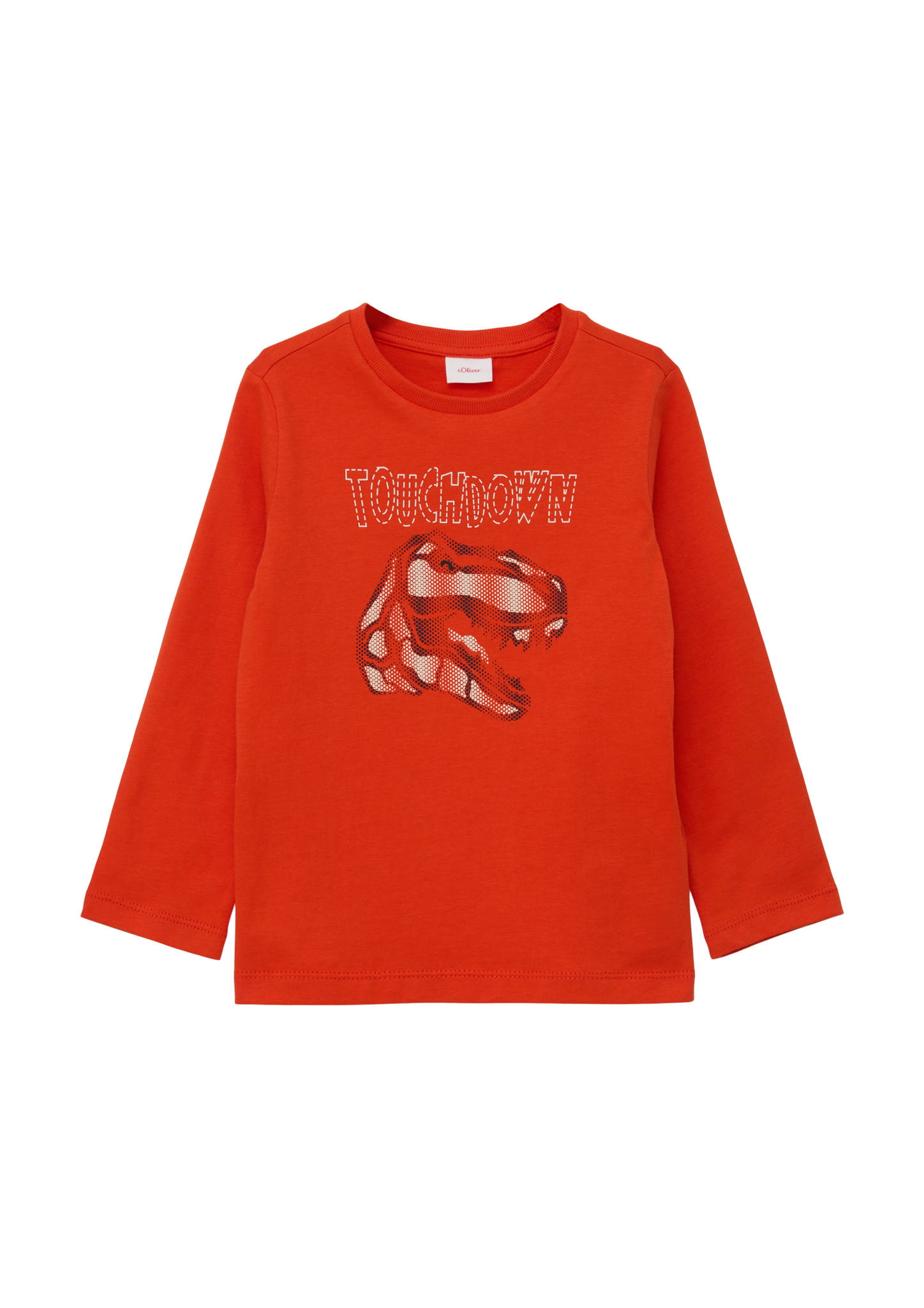 s.Oliver - Longsleeve mit Dino-Motiv, Kinder, Orange von s.Oliver