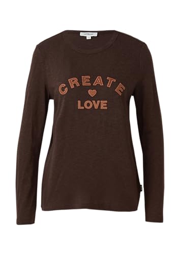 s.Oliver Longsleeve mit appliziertem Artwork Dunkelbraun 44 von s.Oliver