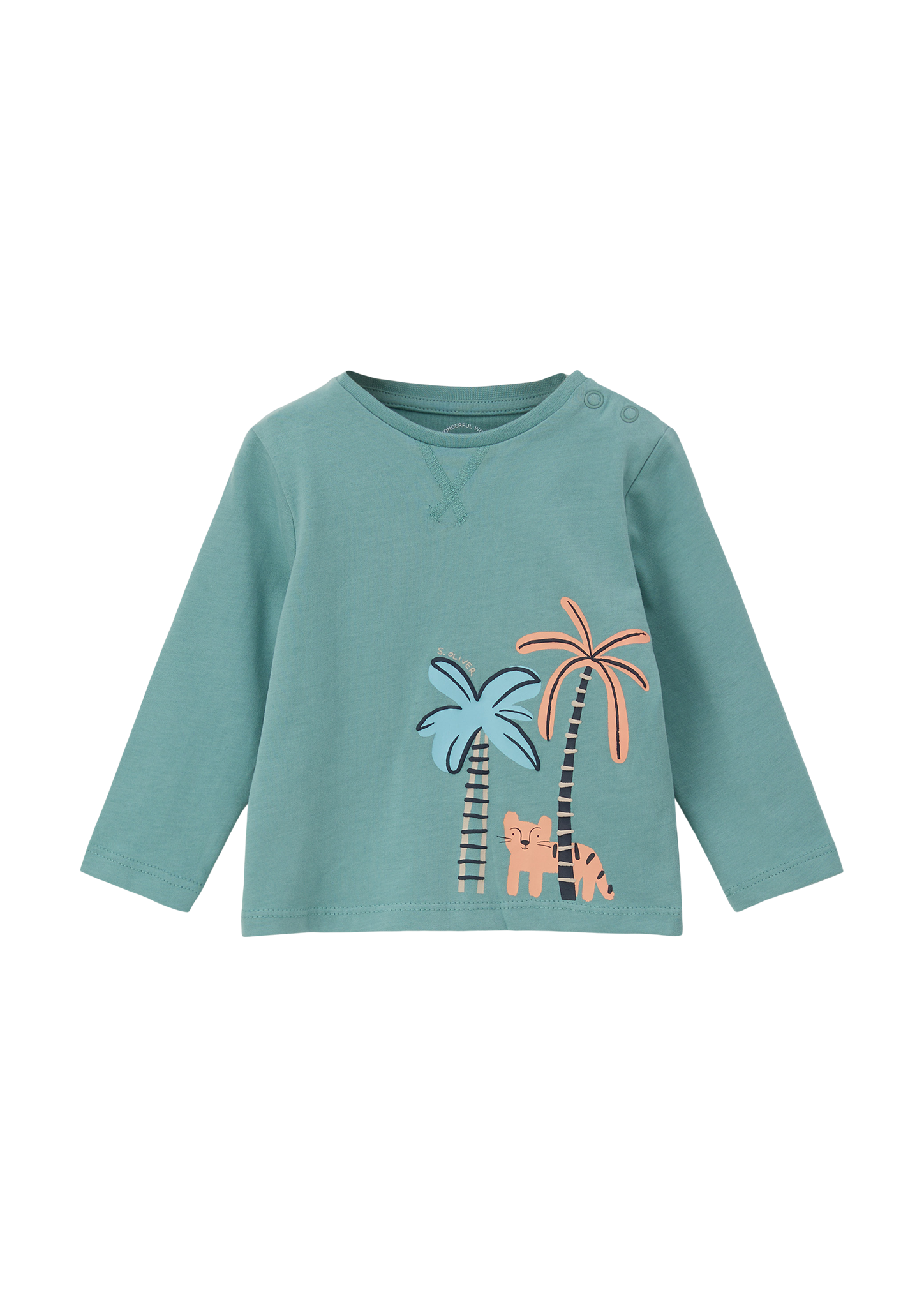 s.Oliver - Longsleeve mit Frontprint, Babys, Blau von s.Oliver