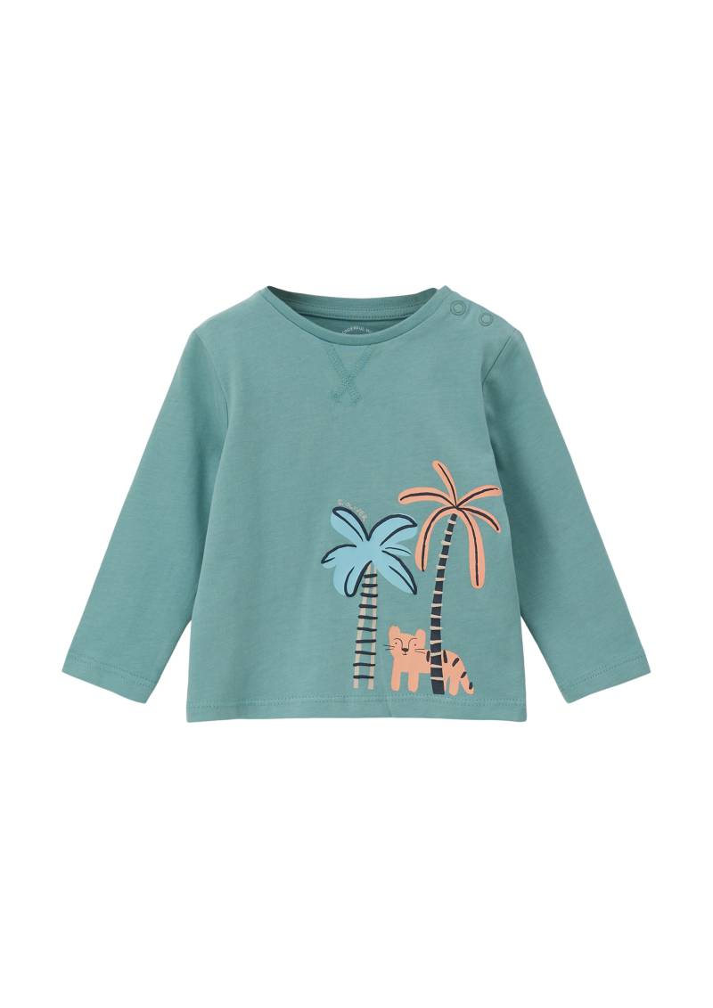 s.Oliver - Longsleeve mit Frontprint, Babys, Blau von s.Oliver