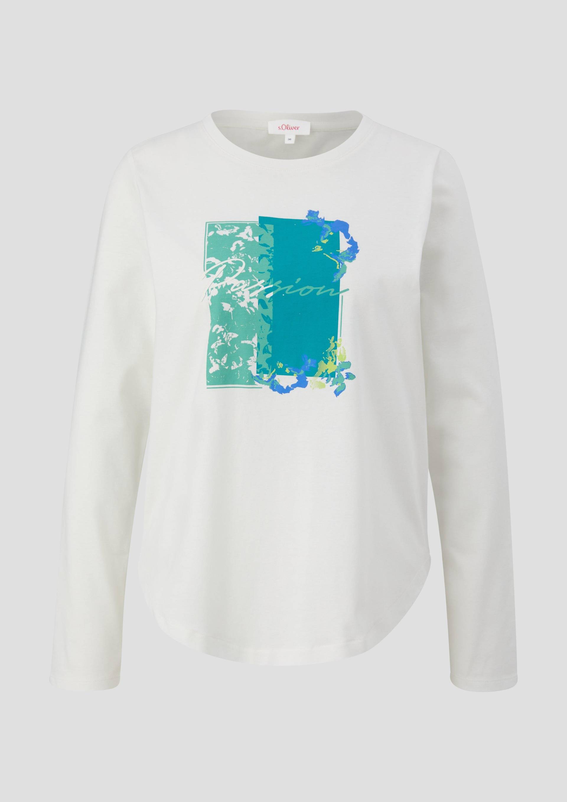 s.Oliver - Longsleeve mit Frontprint, Damen, creme s.Oliver - Longsleeve mit Frontprint, Damen, creme von s.Oliver