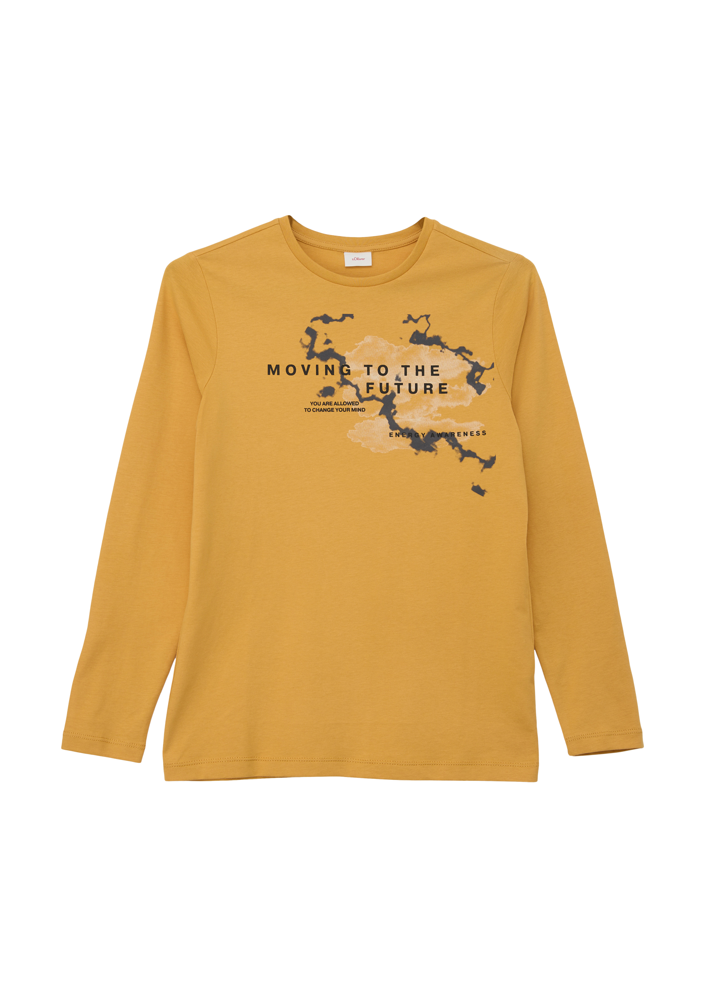 s.Oliver - Longsleeve mit Frontprint, Jungen, gelb von s.Oliver