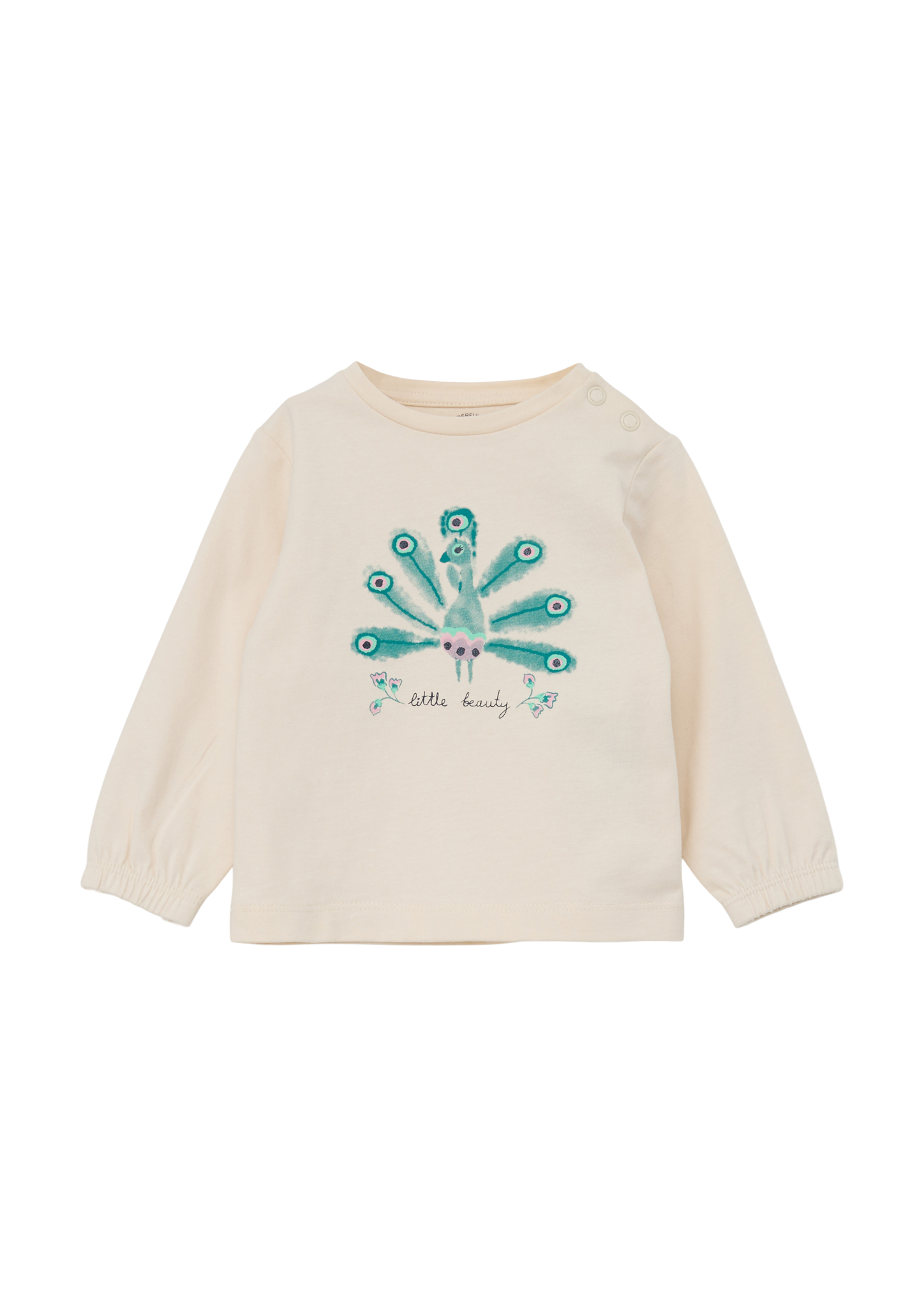 s.Oliver - Longsleeve mit Glitzerprint, Babys, Beige von s.Oliver
