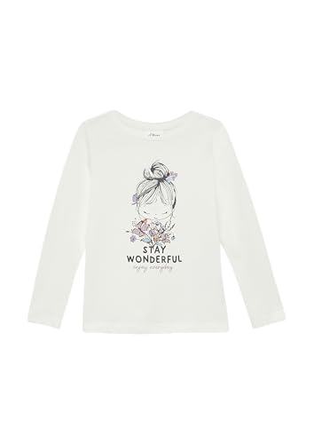 s.Oliver Longsleeve mit Glitzerprint Creme 140 von s.Oliver