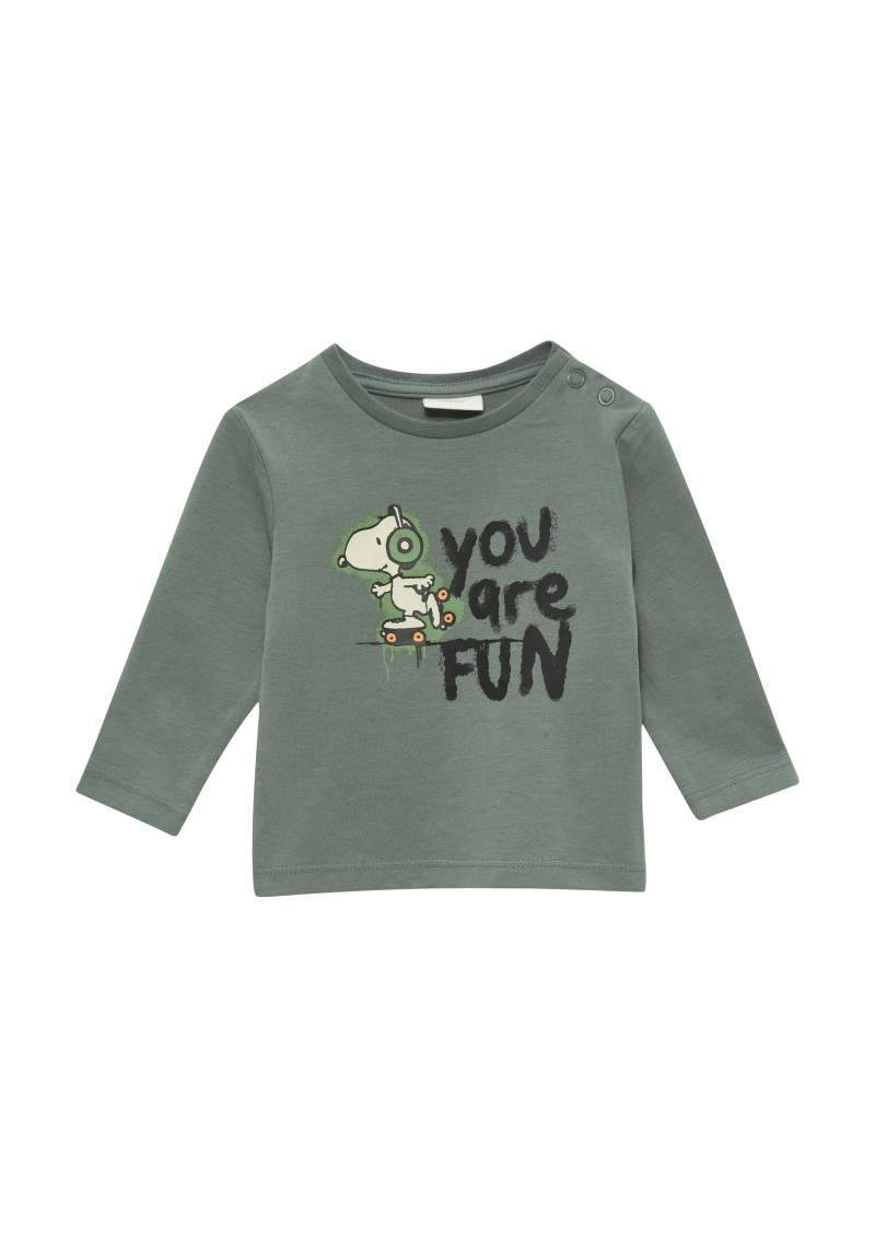 s.Oliver - Longsleeve mit Peanuts®-Print, Babys, grau von s.Oliver
