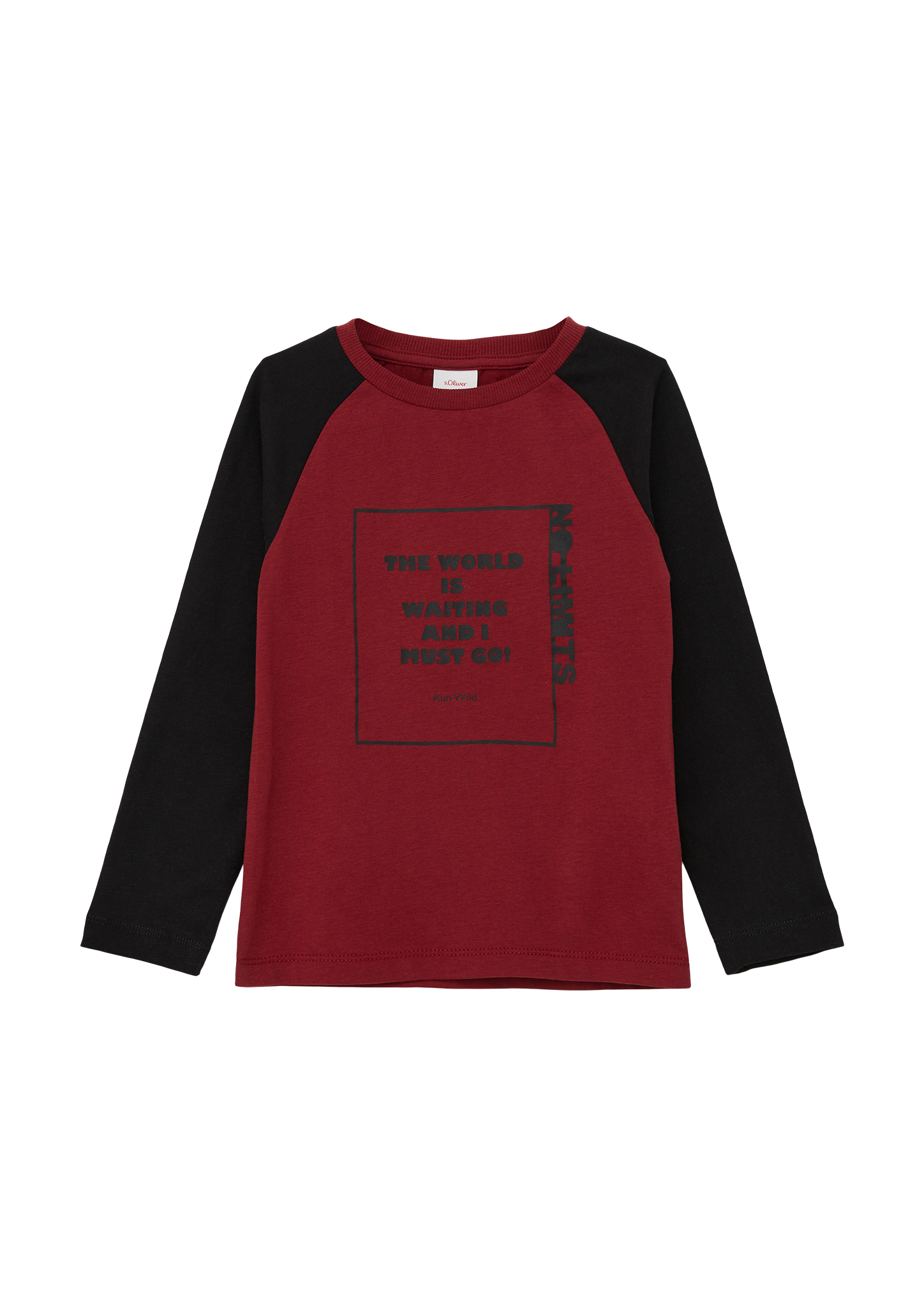 s.Oliver - Longsleeve mit Statement-Print, Kinder, rot s.Oliver - Longsleeve mit Statement-Print, Kinder, rot von s.Oliver