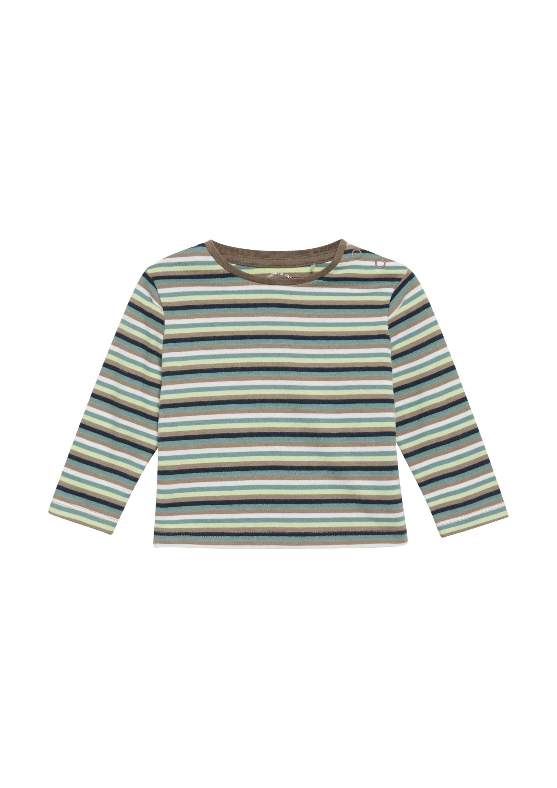 s.Oliver - Longsleeve mit Streifenmuster, Babys, braun von s.Oliver