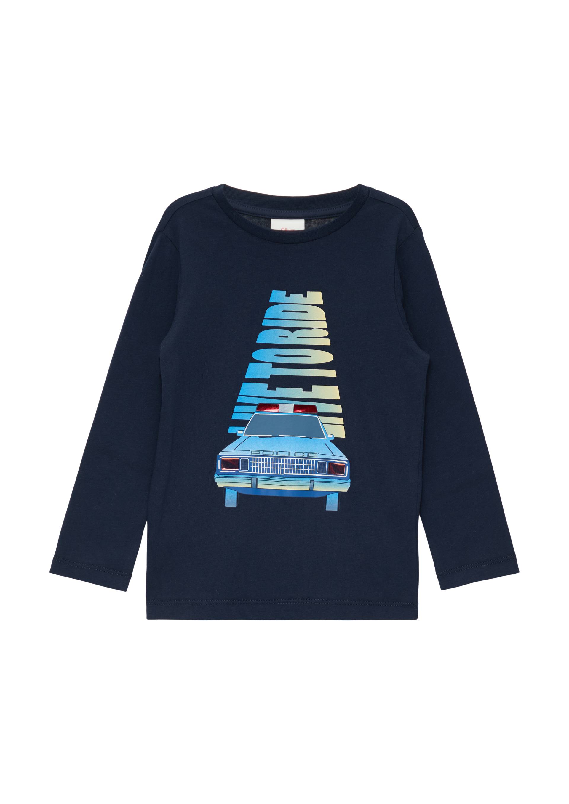 s.Oliver - Longsleeve mit effektvollem Print, Kinder, blau s.Oliver - Longsleeve mit effektvollem Print, Kinder, blau von s.Oliver