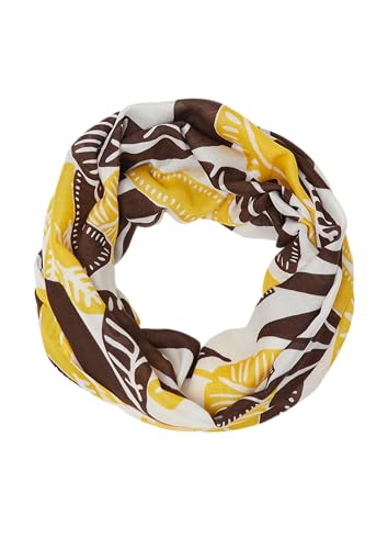 s.Oliver Loop-Schal aus Viskose mit floralem Muster ecru ONESIZE von s.Oliver