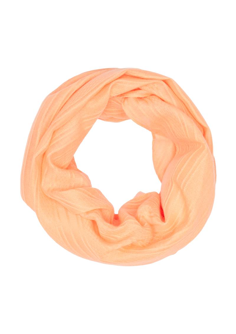 s.Oliver - Loop-Schal aus Webware, Damen, Orange von s.Oliver