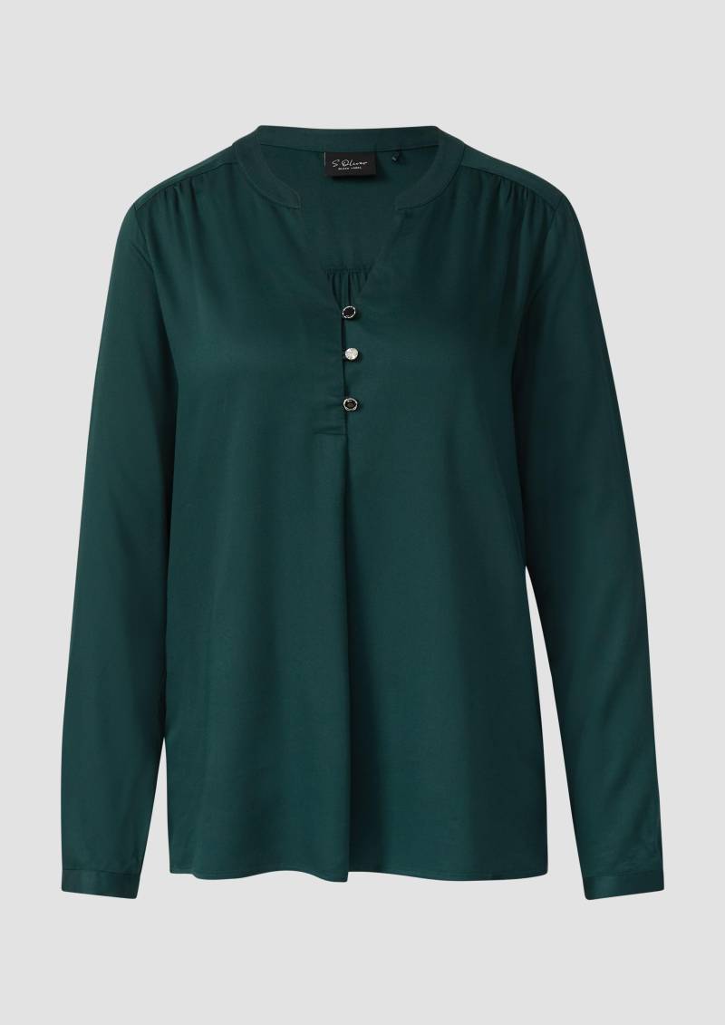 s.Oliver - Luftige Tunikabluse mit femininen Details und leichtem Tragekomfort, Damen, Blau s.Oliver - Luftige Tunikabluse mit femininen Details und leichtem Tragekomfort, Damen, Blau von s.Oliver