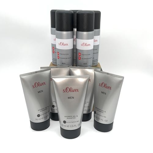 s.Oliver MEN 5 x 50 ml Deo Natural Spray + 5 x 75 ml Duschgel von s.Oliver