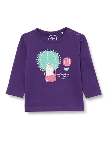 s.Oliver Mädchen 2134395 T-Shirt langarm, Lilac, 74 von s.Oliver