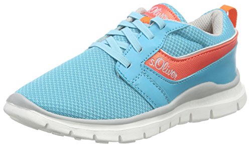 s.Oliver Mädchen 33106 Low-Top, Blau (Aqua Comb 899), 25 von s.Oliver