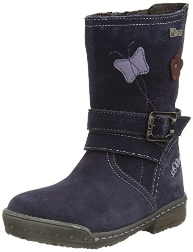 s.Oliver Mädchen 36412 Kurzschaft Stiefel, Blau (Navy 805), 27 von s.Oliver