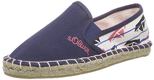 s.Oliver Mädchen 42408 Espadrilles, Blau (Navy Comb. 891), 33 von s.Oliver