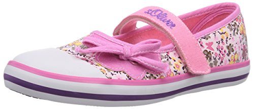 s.Oliver 42604, Mädchen Mary Jane Halbschuhe, Pink (Rose Comb. 501), 34 EU (2 Kinder UK) von s.Oliver