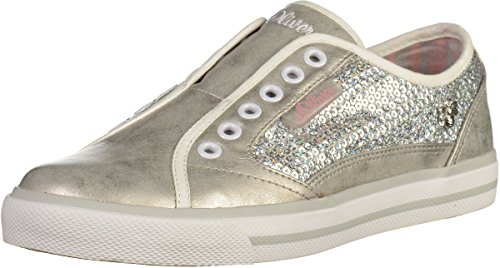 s.Oliver Mädchen 44207 Low-Top, Silber (Silver Sequin 949), 35 EU von s.Oliver