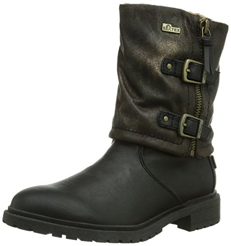 s.Oliver Mädchen 46427 Biker Boots, Schwarz (Black Comb. 98), 37 EU von s.Oliver