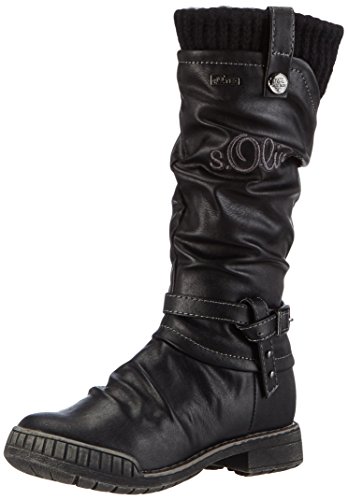 s.Oliver Mädchen 46601 Kurzschaft Stiefel, Schwarz (Black 001), 34 von s.Oliver