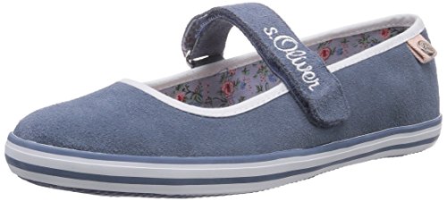 s.Oliver Mädchen 52608 Mary Jane Halbschuhe, Blau (Denim 802) von s.Oliver