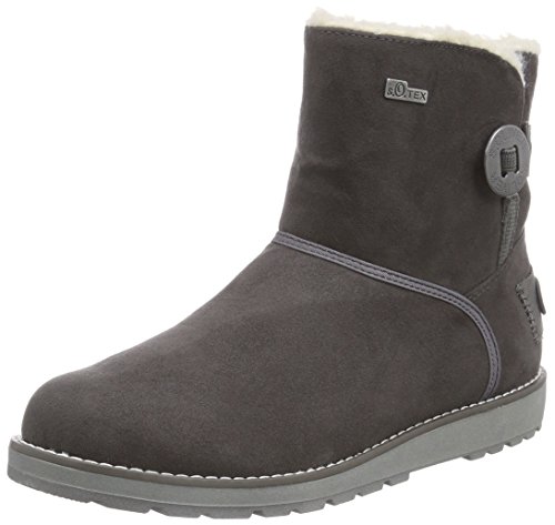 s.Oliver Mädchen 56419 Schneestiefel, Grau (Grey 200) von s.Oliver