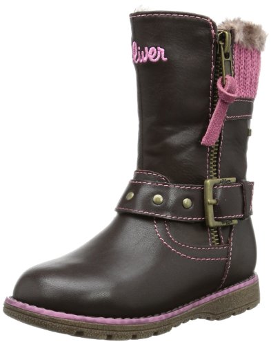 s.Oliver Mädchen Casual Schneestiefel, Braun (Brown 300) von s.Oliver