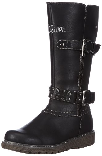 s.Oliver Mädchen Casual Schneestiefel, Schwarz (Black 001), 38 von s.Oliver