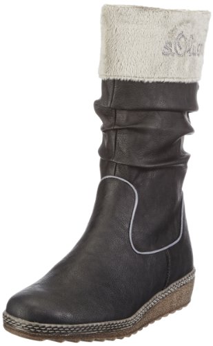 s.Oliver Mädchen Casual Schneestiefel, Schwarz (Black 001) von s.Oliver