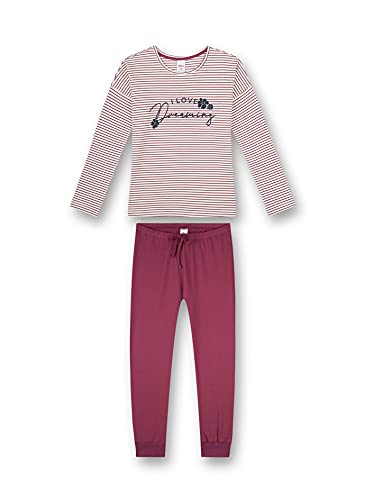 s.Oliver Mädchen Schlafanzug lang rot Pyjamaset, Dark Rose, 128 von s.Oliver