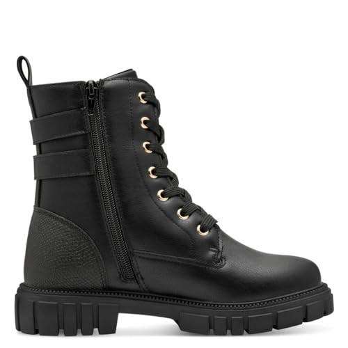 s.Oliver Mädchen Stiefeletten mit Schnallen Wasserabweisend, Schwarz (Black), 33 EU von s.Oliver