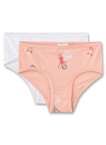 s.Oliver Mädchen Unterhose Rot | Hochwertige und Bequeme Unterhose für Mädchen aus Baumwoll-Mix. Slip mit Wordingprint | Inhalt: 2er Set Unterwäsche für Mädchen von s.Oliver