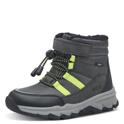 s.Oliver Mädchen Winterstiefel ohne Absatz Gefüttert Wasserabweisend, Grau (Light Grey), 38 EU von s.Oliver