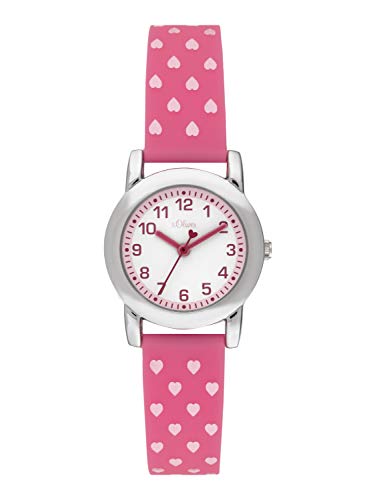 s.Oliver MädchenArmbanduhr Analog Quarz Silikon SO-3916-PQ von s.Oliver