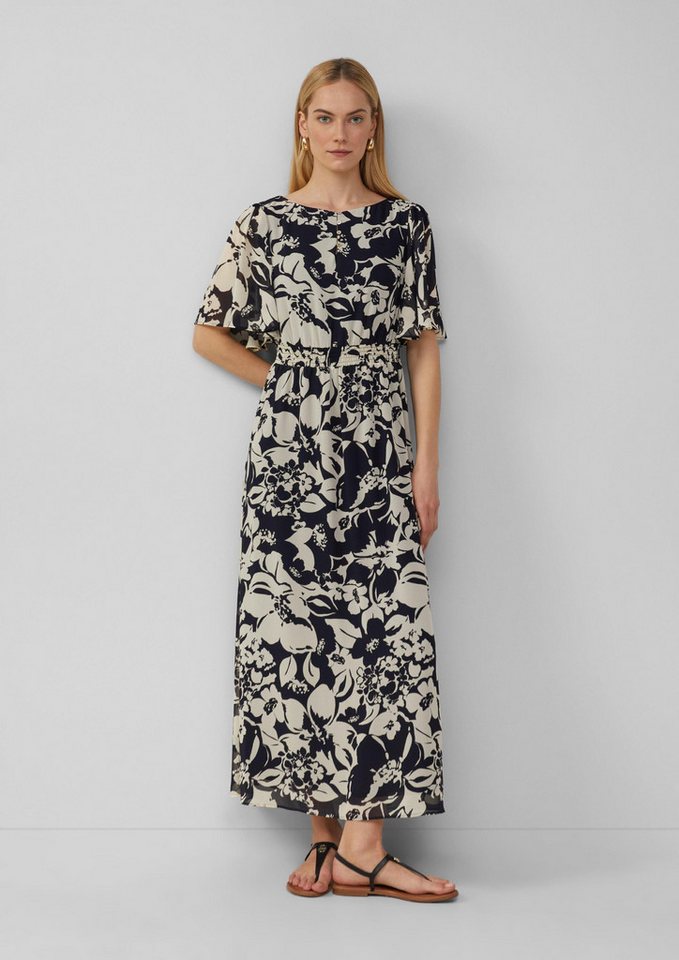 s.Oliver Maxikleid Kleid Maxikleid aus Chiffon mit Print von s.Oliver
