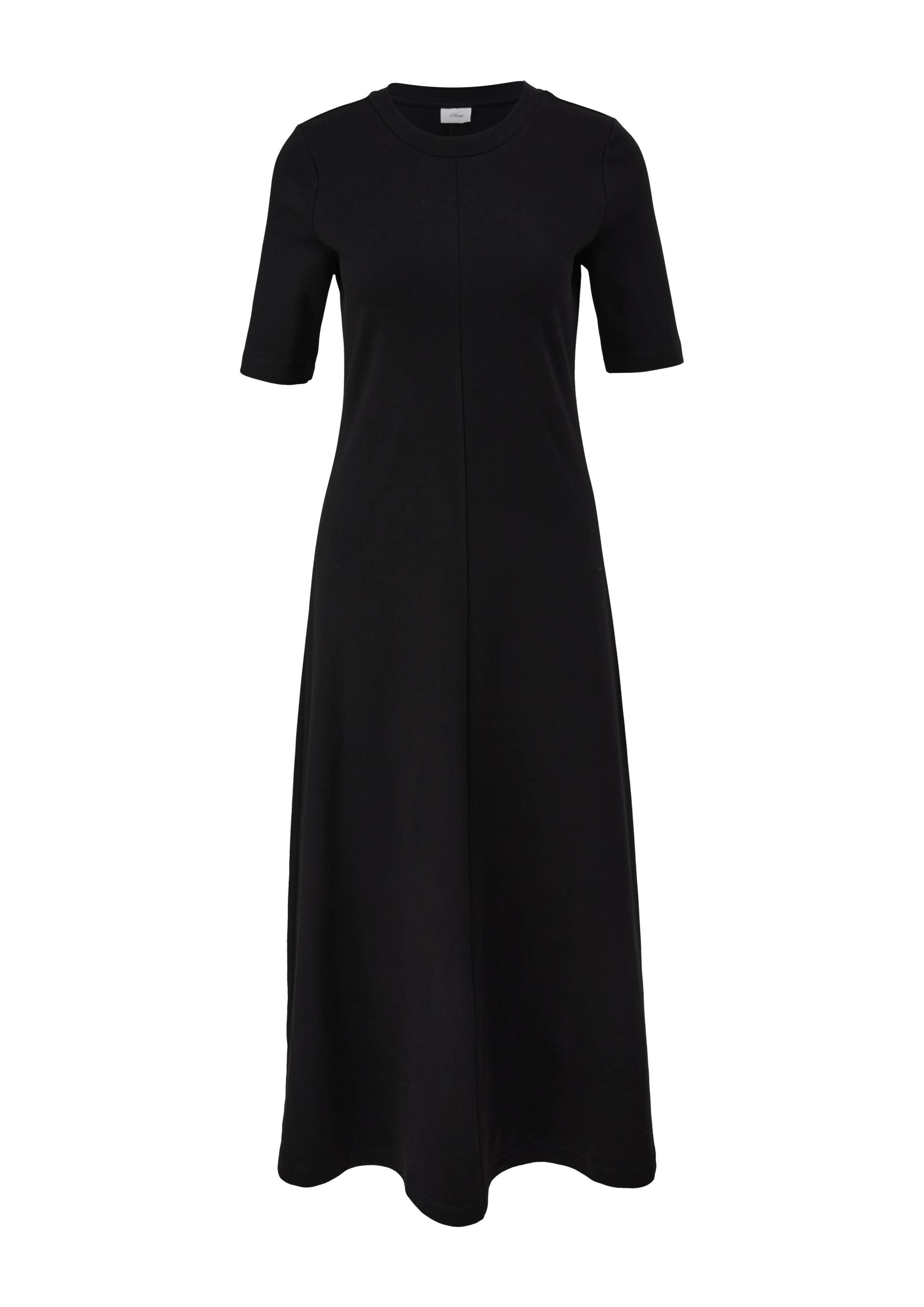 s.Oliver - Maxikleid aus Jersey, Damen, schwarz von s.Oliver