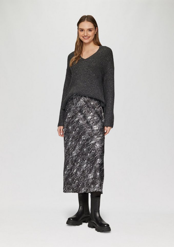 s.Oliver Maxirock Ausgestellter Satinrock mit Elastiktape von s.Oliver