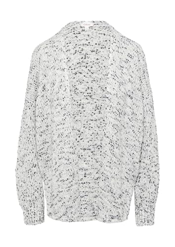 s.Oliver Melierter Cardigan mit weiten Ärmeln im Relaxed Fit dunkelgrau 46 von s.Oliver