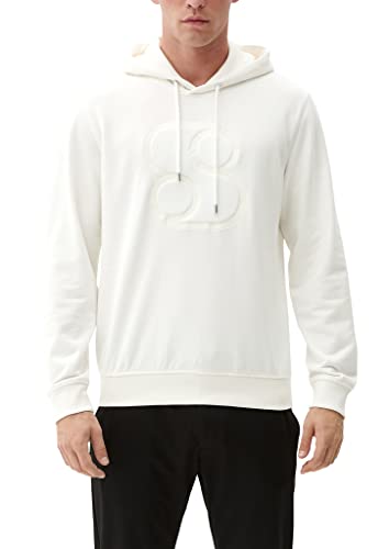 s.Oliver Men's 10.3.11.14.140.2121060 Sweatshirt Langarm, White, S von s.Oliver