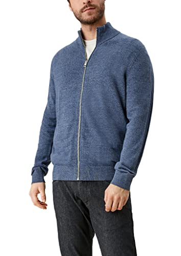 s.Oliver Men's 130.10.202.17.150.2115826 Jacke Langarm Regular FI, Dark Blue Knit, L von s.Oliver