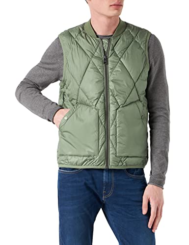 s.Oliver Men's 130.12.202.16.155.2109250 Weste ärmellos, Khaki/Oliv, L von s.Oliver