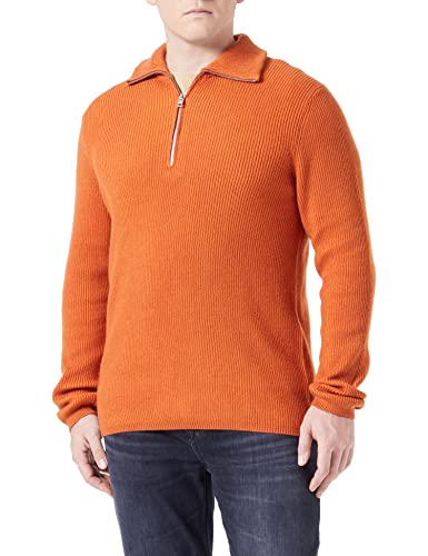 s.Oliver Men's 2118088 Strickpullover, Orange 2805, M von s.Oliver