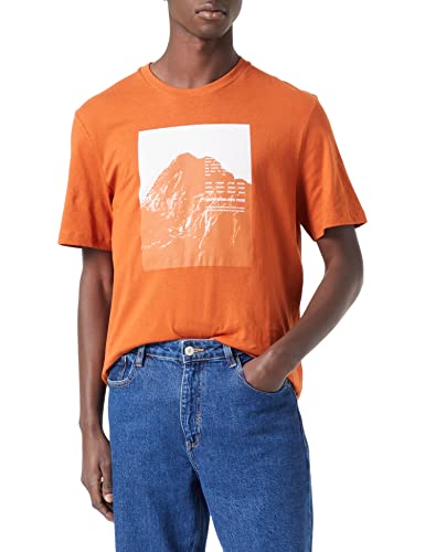 s.Oliver Men's 2119129 T-Shirt Kurzarm, Orange, S von s.Oliver