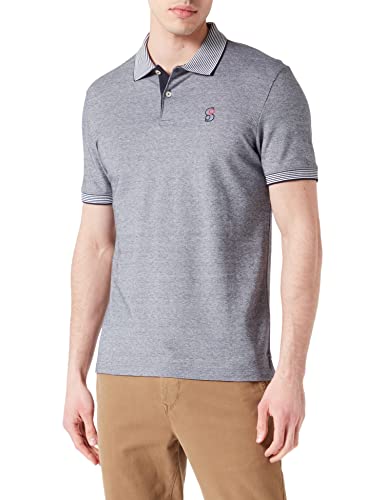 s.Oliver Men's 2128474 Poloshirt, Kurzarm, Blue, L von s.Oliver