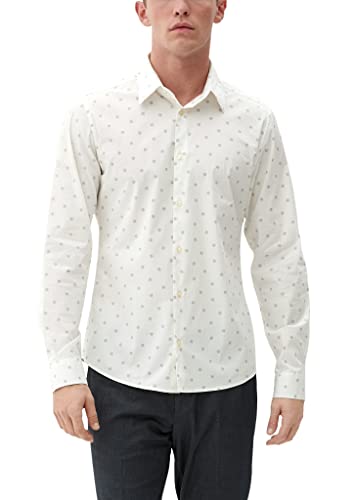 s.Oliver Men's 2125763 Hemden Langarm, weiß 01A4, XXL von s.Oliver