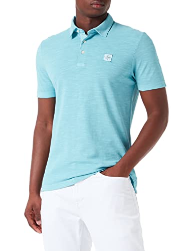 s.Oliver Men's Poloshirt, Kurzarm, Blue Green, 3XL von s.Oliver