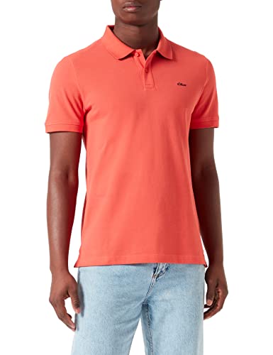 s.Oliver Herren, Brad Slim Fit Poloshirt, Kurzarm, Rot, S von s.Oliver