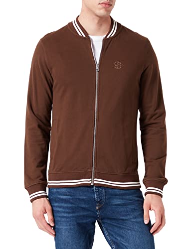 s.Oliver Men's Sweatshirt Jacke Langarm, Brown, XXL von s.Oliver