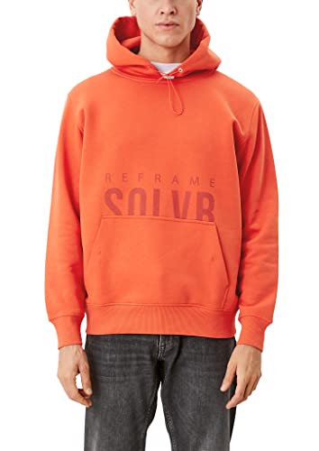 s.Oliver Men's Sweatshirt Langarm Relaxed FIT, Firey orange, M von s.Oliver